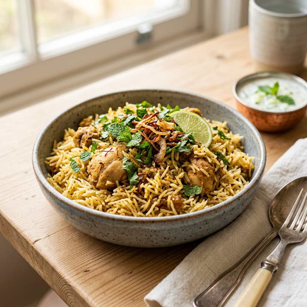No Oil Chicken Biriyani
