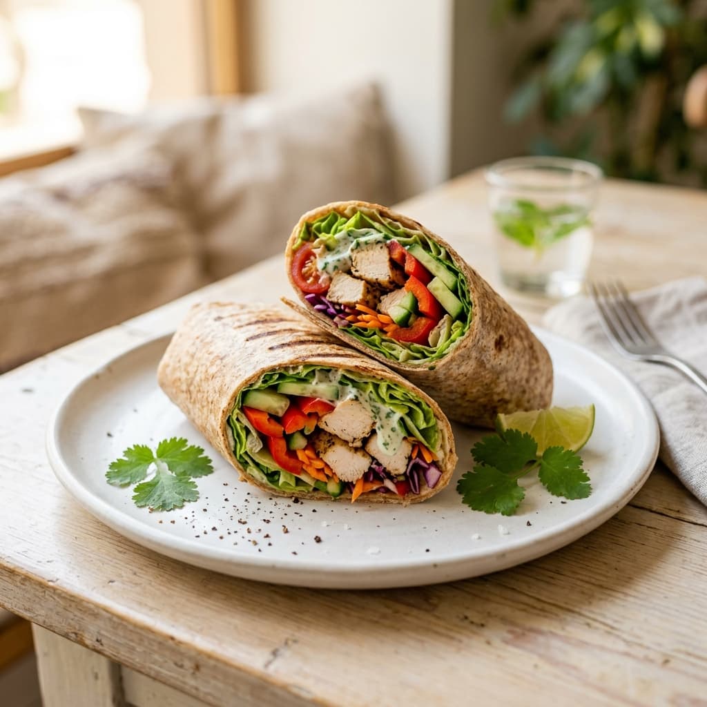 Chicken Egg Veg Wrap