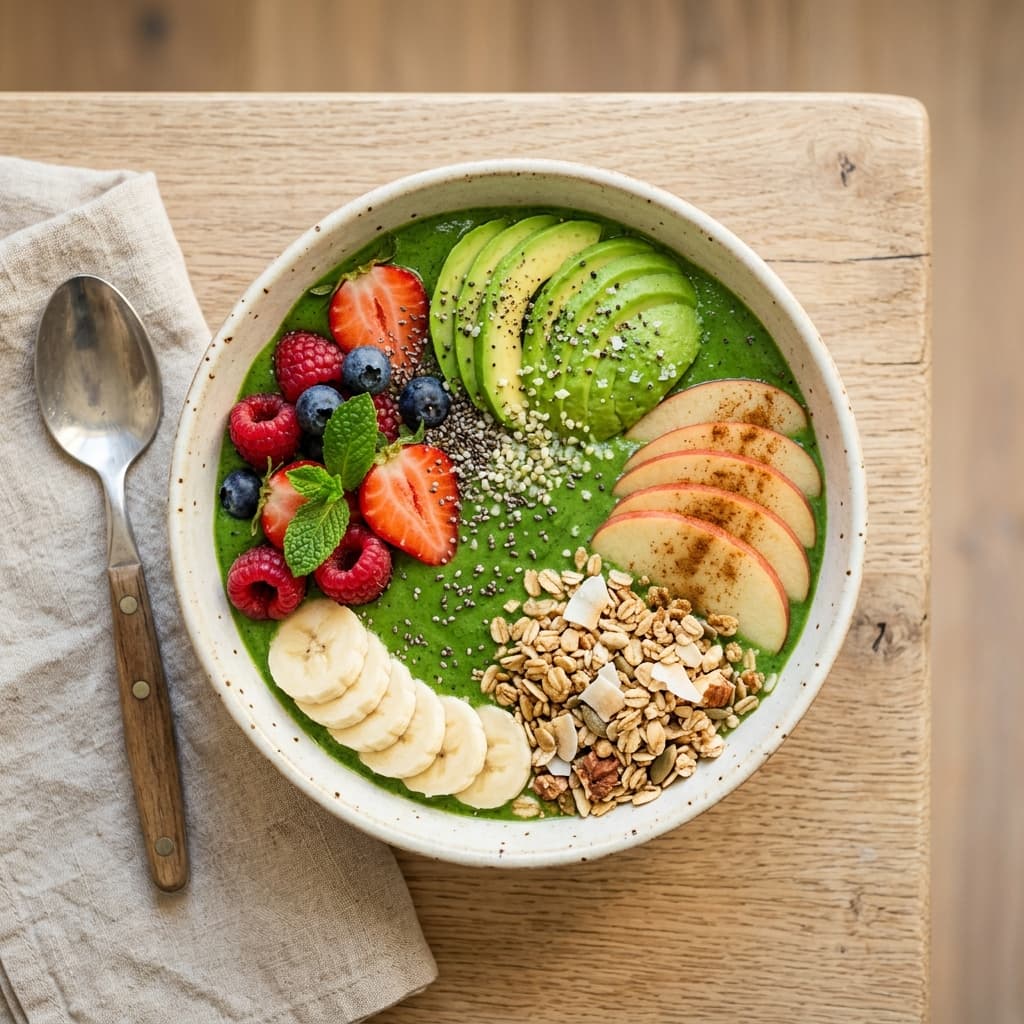 Apple Avocado Smoothie Bowl